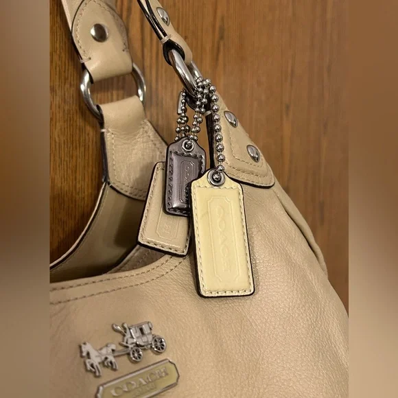 Coach Tan Leather Shoulder Bag - Picture 5 of 14